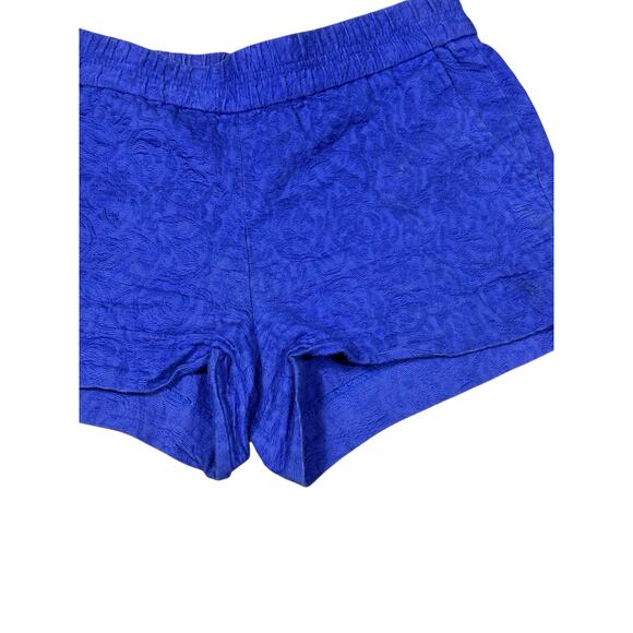 J.Crew Cobalt Blue Textured Cotton Shorts Size 6 - Picture 4 of 9